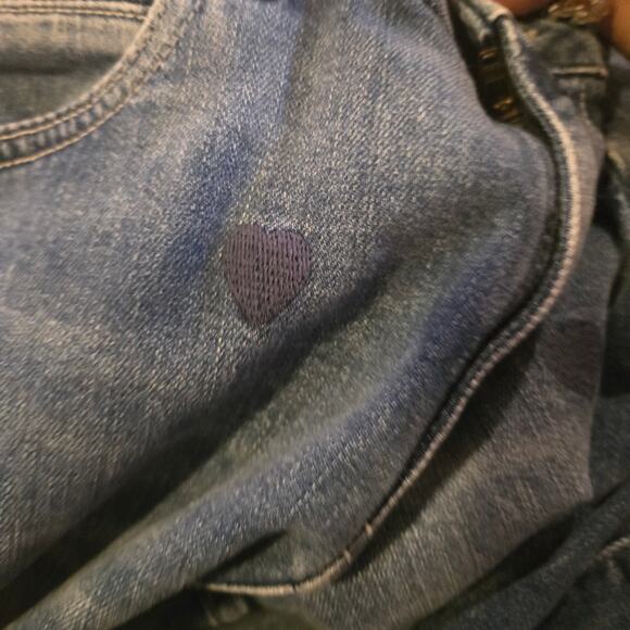 Scotch & Soda Amsterdams Blauw Heart Print Skinny Jeans 28/32 - Picture 6 of 8